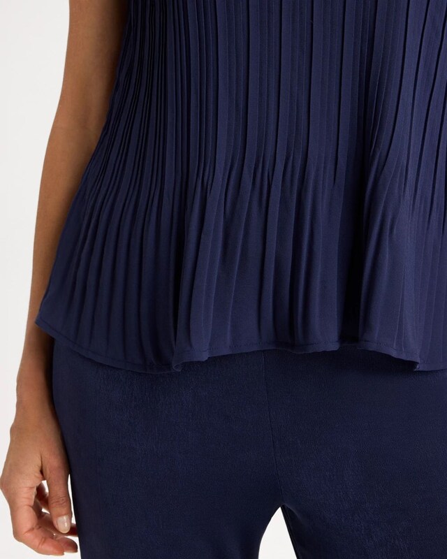 Travelers Pleated Chiffon Tank - image 4